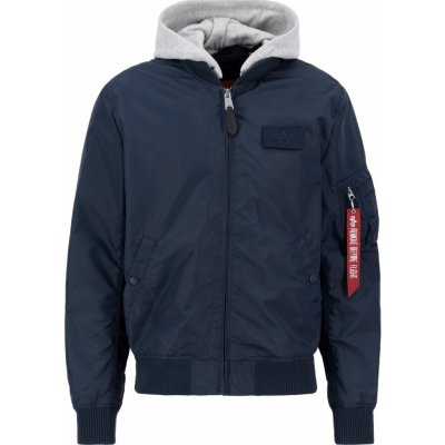 Alpha Industries bunda MA1 TT Hood rep.blue – Zboží Mobilmania