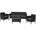 Allibert SALEMO 3 seater grafit 2071 – Zboží Mobilmania