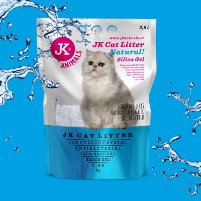 JK ANIMALS Litter Silica gel natural kočkolit 6,8 kg/16 l – Hledejceny.cz