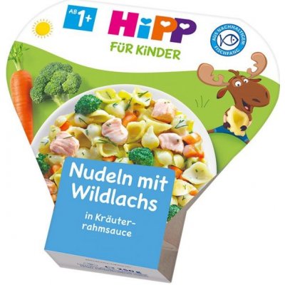 Hipp Bio Nudle s lososem v bylinkové omáčce 250 g – Zbozi.Blesk.cz