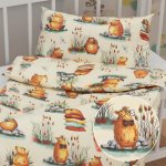 Biante dětské povlečení Sandra SA 710 Kapybary na krémovém 90 x 140 cm 40 x 60 cm – Zboží Mobilmania