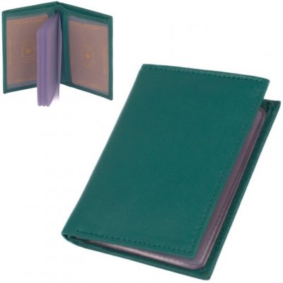 Dariya bags pouzdro na karty kožené zelené – Zboží Živě