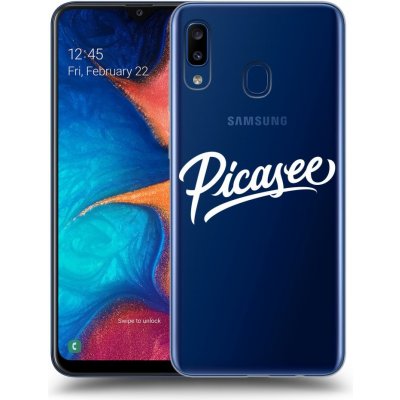 Pouzdro Picasee silikonové Samsung Galaxy A20e A202F - Picasee - White čiré – Zboží Mobilmania