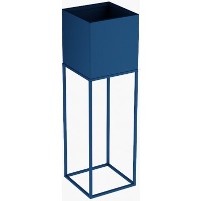YLD Stojan na květiny kovový 20 x 20 x 67 cm modrá – Hledejceny.cz