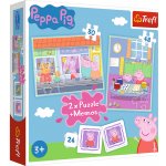 Trefl Prasátko Pepa 30+48 dílků + pexeso – Zboží Živě