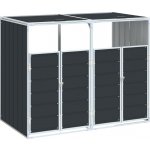 vidaXL box na 2 popelnice 144 x 81 x 113 cm ocel antracitový – Zboží Dáma