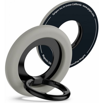 Spigen Nano Pop silikonový držák na telefon s MagSafe a prstenem - Black Sesame – Sleviste.cz