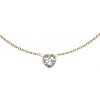 Náhrdelník Šperky4U zlacený ocelový náhrdelník srdíčko OPD0342-DG