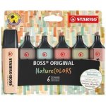 Stabilo 70/6-2-2 Boss original NatureCOLORS 6 barev 2-5 mm – Zboží Živě