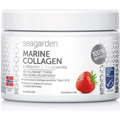 Seagarden Marine Collagen + Vitamin C jahoda 150 g – Hledejceny.cz