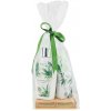 Kosmetická sada Bohemia Gifts & Cosmetics Cannabis Konopný olej tekuté mýdlo 300 ml + tělové mléko 250 ml + tuhé mýdlo 100 g + dřevěná paleta dárková sada