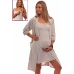 Župan a košilka na tenká odepínací ramínka pro pohodlné kojení 1G0677 béžová – Zboží Dáma