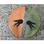Mato Šamanský buben Bizon se stopami Velikost šamanského bubnu 30 cm – Zboží Dáma