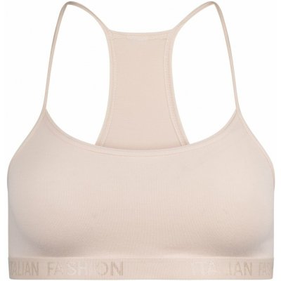 Italian Fashion dívčí podprsenkový top Nikola tenká ramínka světle béžová – Zboží Dáma