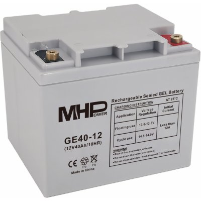 MHPower GE40-12 GEL 12V 40Ah – Sleviste.cz