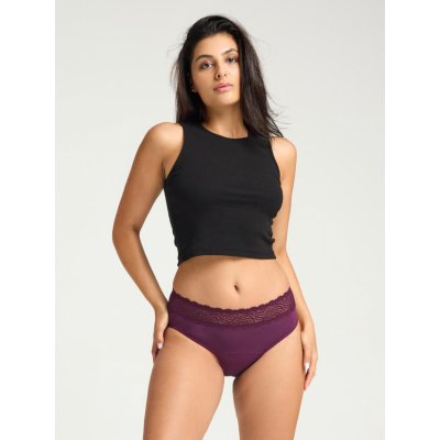 Modibodi Menstruační kalhotky Sensual Hi-Waist Bikini Moderate-Heavy Raisin Purple – Zbozi.Blesk.cz