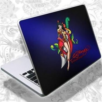 ED HARDY Tattoo Notebook Skin Fashion 1 - Pin Up Girl / polep na notebook (SK09004)