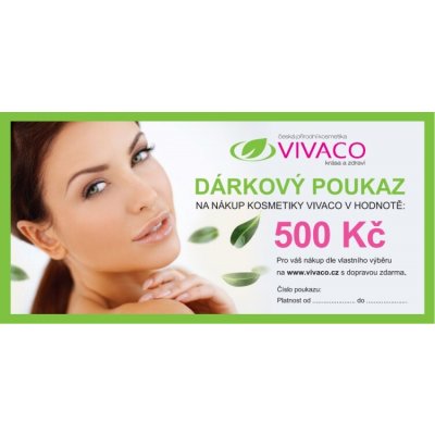 Vivaco Dárkový poukaz v hodnotě 500 Kč 1 ks – Hledejceny.cz