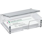 SIGEL krabička na vizitky, plastová, čirá – Zboží Dáma