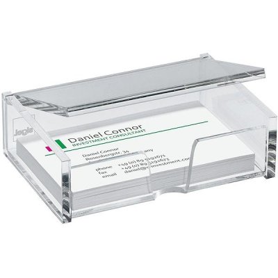 SIGEL krabička na vizitky, plastová, čirá – Zboží Dáma