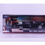 Jada Rychle a zběsile 1970 Dodge Charger + figurka Dominic Toretto kovová 1:24 – Zboží Dáma