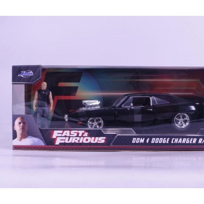 Jada Rychle a zběsile 1970 Dodge Charger + figurka Dominic Toretto kovová 1:24 – Zboží Dáma