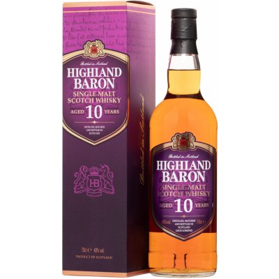 Highland Baron 10y Single Malt Whisky 40% 0,7 l (karton) – Hledejceny.cz