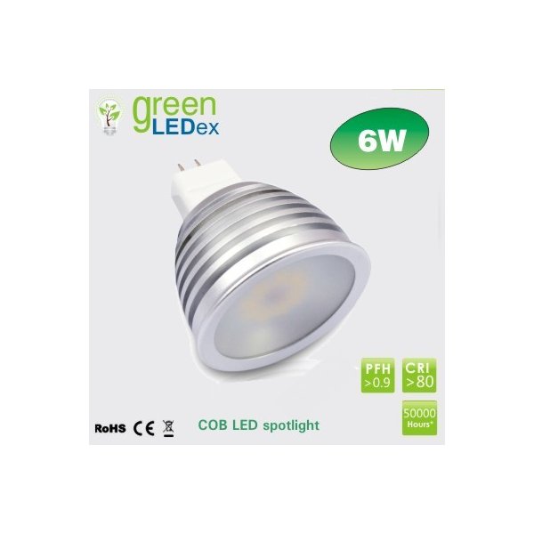 Žárovka GreenLEDex LED žárovka reflektorová COB 6 W MR 16