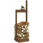 zahrada-XL Stojan na dřevo medově hnědý 33,5x30x110 cm masivní borovice – HobbyKompas.cz