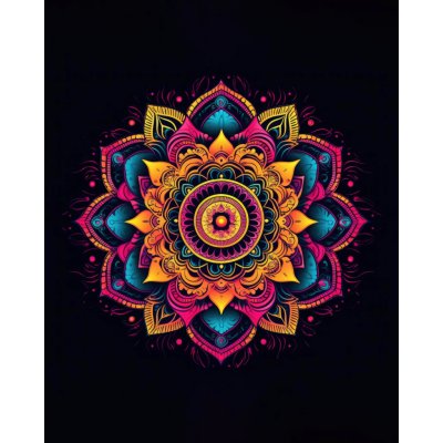 ZUTY Obrazy na stěnu - Magická mandala Rozměr: 40x50 cm, Rámování: vypnuté plátno na rám – Hledejceny.cz