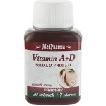 MedPharma Vitamin A + D 5000 I.U./400 I.U. 107 tablet – Hledejceny.cz
