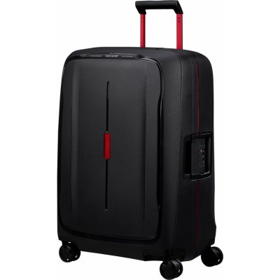 Samsonite ESSENS Kufr Spinner Černá Charcoal/Red 88L – Zboží Dáma Samsonite ESSENS Kufr Spinner Černá Charcoal/Red 88L – Zboží Dáma