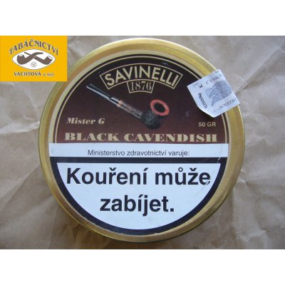 Savinelli Black Cavendish Mr. G 50 g – Zbozi.Blesk.cz