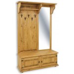 Nábytek z lesa PR703 předsíňová stěna masiv Rustikal 120 x 195 x 40 cm – Zboží Dáma
