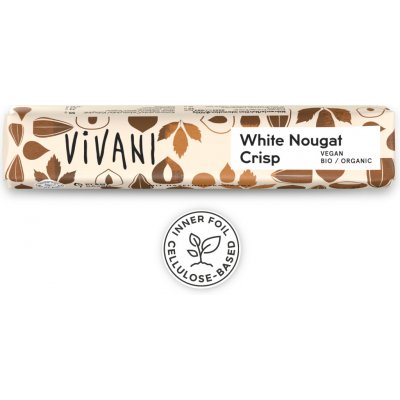 Vivani Čokoláda rýžová bílá NUGÁTOVÁ 35 g – Sleviste.cz