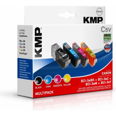 KMP Canon BCI-3e multipack - kompatibilní