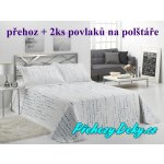 Mora oboustranný přehoz na postele IRATI modro-zelená 250 x 270 cm – Hledejceny.cz