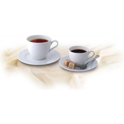 Rotberg Kávová souprava porcelánová Basic bílá 100 ml – Zboží Mobilmania