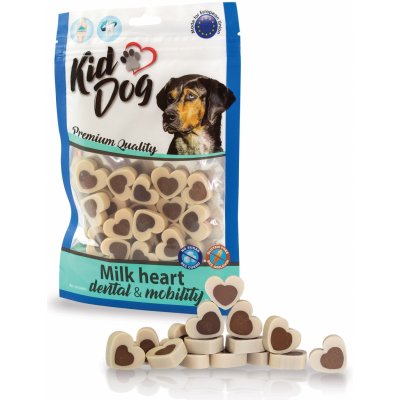 KIDDOG dentální mléčná srdíčka 80 g – Zbozi.Blesk.cz