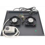 Ventilační jednotka XtendLan SFAN602-BTERMO Ventilační jednotka, pro stojanové rozvaděče hloubky 600mm, 2x ventilátor s termostatem SFAN602-BTERMO – Hledejceny.cz