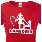 Bezvatriko.cz Canvas 0518 tričko na rozlučku Game Over 3 Červená – Zboží Mobilmania