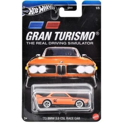 Mattel HW GRAN TURISMO 73 BMW 3.0 CSL Race Car 1:5