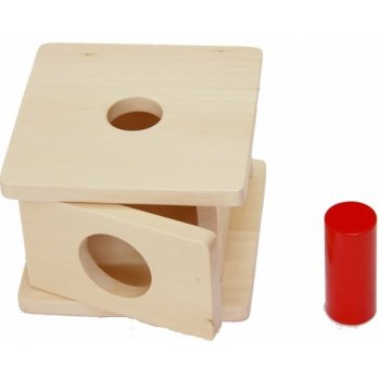 Montessori box na vkládání širokého válečku