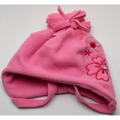 RDX Zimní čepice 3285 Květy světle růžová – Zboží Mobilmania