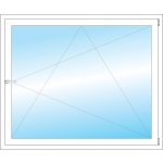 OKNA HNED Plastové okno 140x117 cm bílé otevíravé a sklopné pravé – Hledejceny.cz