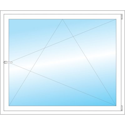 OKNA HNED Plastové okno 140x117 cm bílé otevíravé a sklopné pravé – Hledejceny.cz