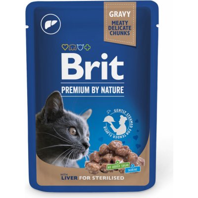 Brit Premium Cat Pouches Liver for Sterilized 100 g – Zbozi.Blesk.cz