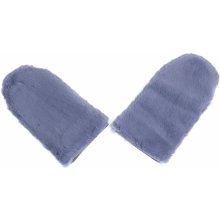 Splus Kožešinové masážní rukavice z králičí kožešiny MAR7 pár světle modrá