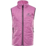 Alpine Pro Berfo dětská ultralehká vesta s impregnací růžová – Sleviste.cz