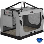 A.K. Dogcrate Přepravka látková nylon šedá 90 x 61 x 65 cm – Sleviste.cz